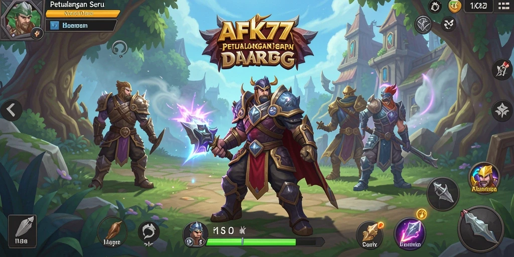Screenshot gameplay AFK77 yang menampilkan aksi seru dalam pertempuran ARPG.