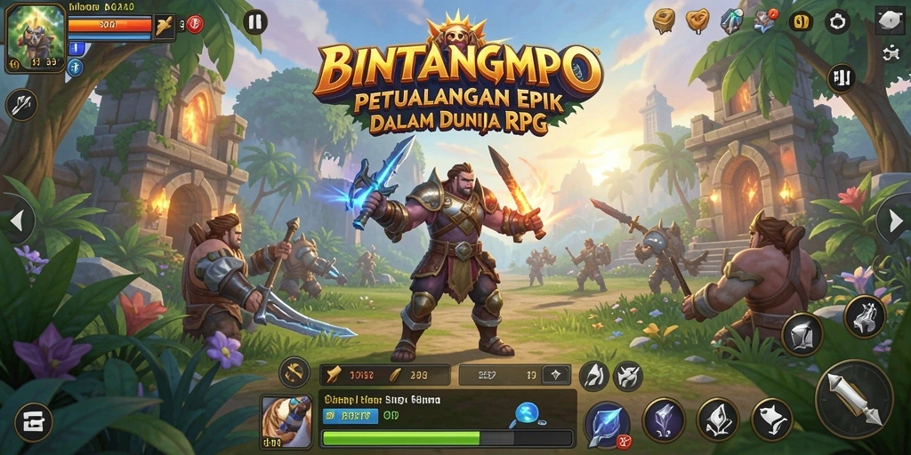 Tampilan gameplay BINTANGMPO yang seru dan mendebarkan.