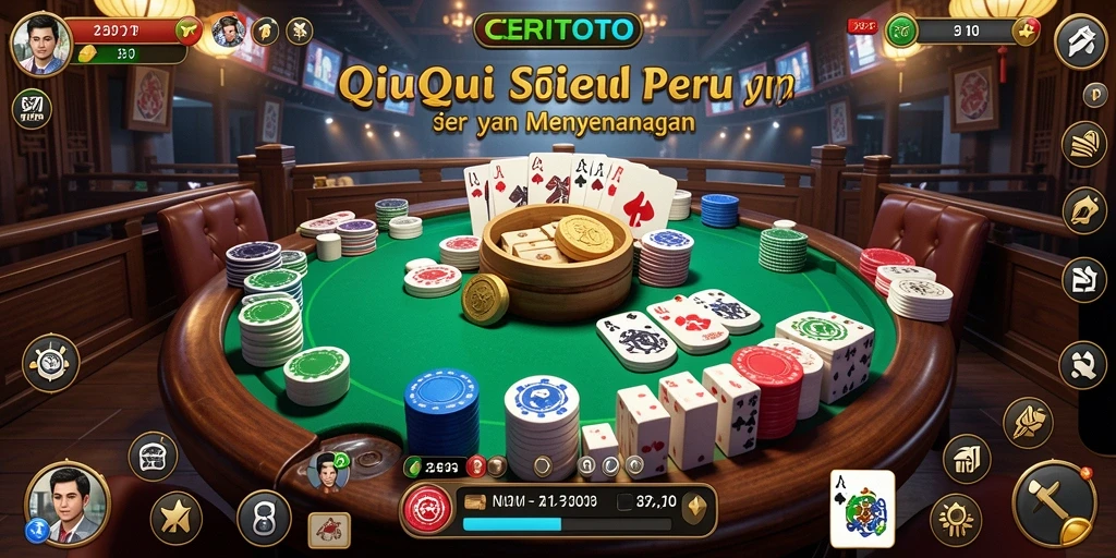 Tampilan seru gameplay QiuQiu di CERITOTO yang penuh tantangan.