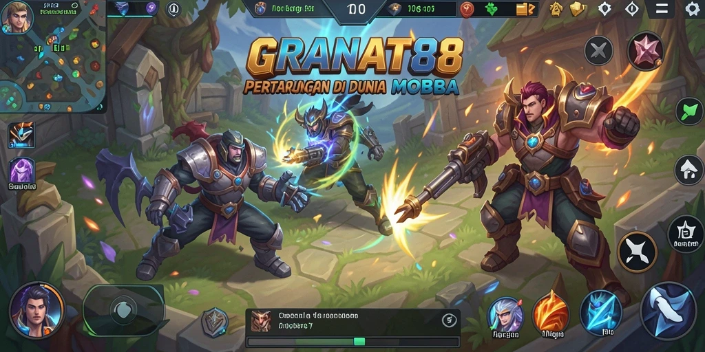 Screenshot dari gameplay seru di GRANAT88 dengan karakter beraksi.