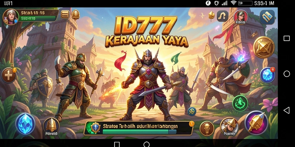 Screenshot ID777 menampilkan pertempuran strategi yang mendebarkan.