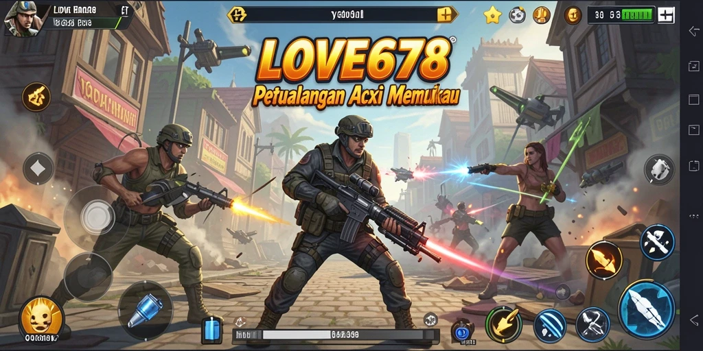 Tampilan gameplay menegangkan dari LOVE678, siap untuk aksi!