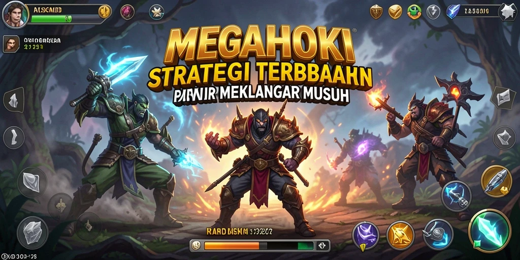 Tampilan gameplay menarik dari MEGAHOKI yang penuh strategi.