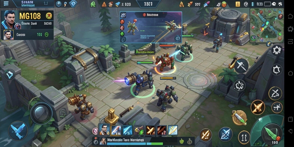Tampilan gameplay MG108 yang mendebarkan dan strategis.