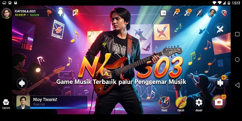 Screenshot gameplay <strong>NX303</strong> dengan berbagai tantangan musik.