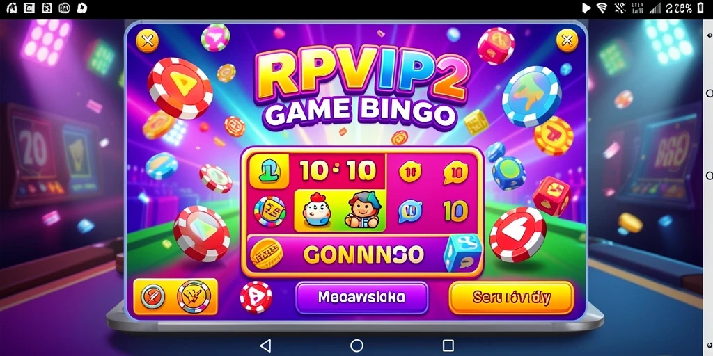 Tampilan gameplay RPVIP2 yang seru dengan berbagai tema Bingo.
