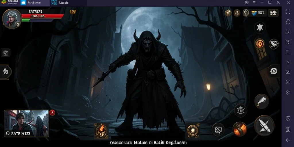 Gameplay menyeramkan yang menegangkan di SATRIA123.