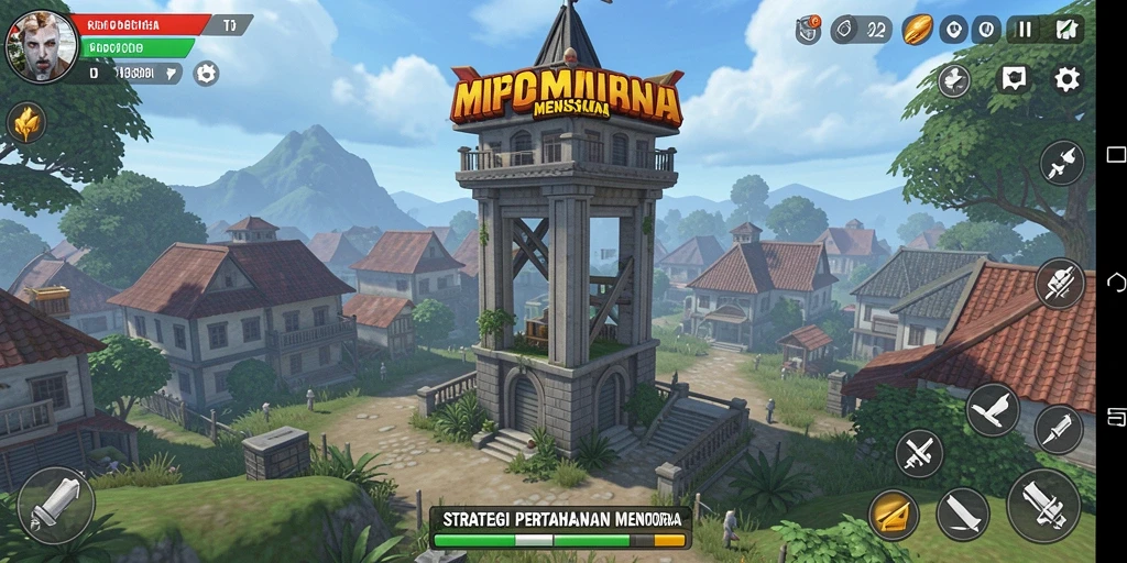 Tampilan gameplay seru dari game Tower Defense T6.
