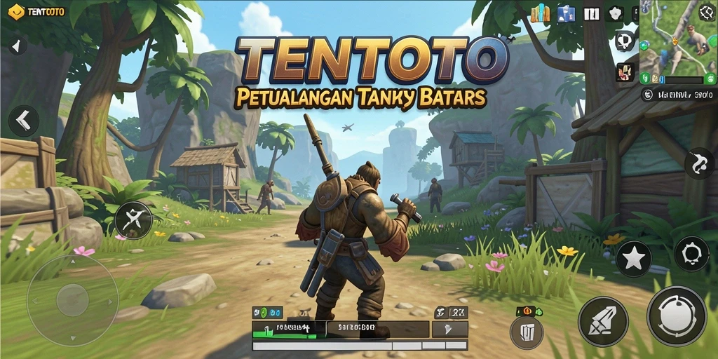 Tampilan gameplay Open World yang memukau dalam TENTOTO.