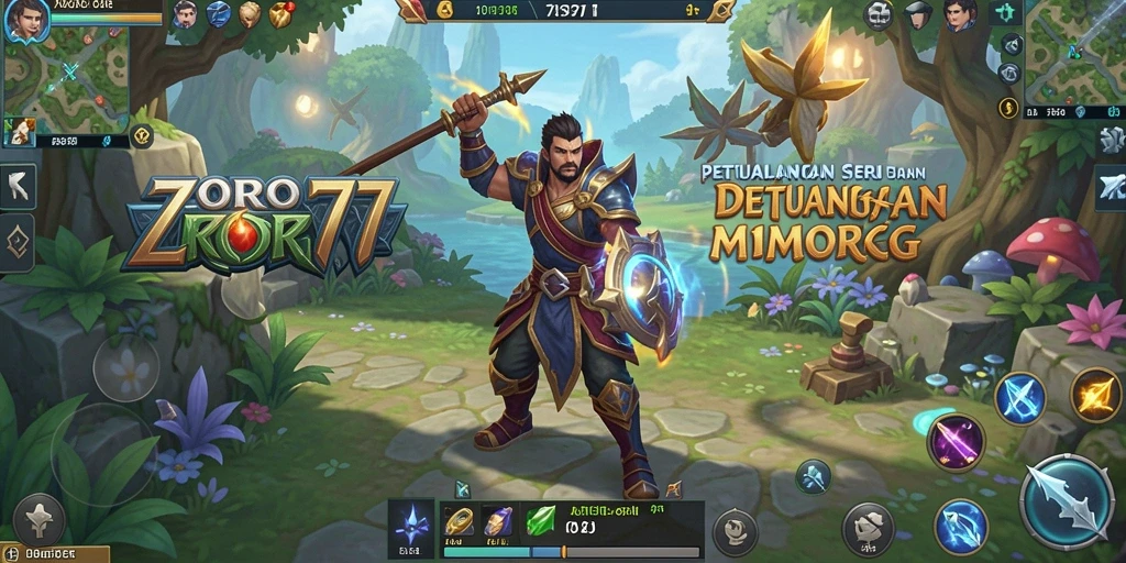 Tangkapan layar dari gameplay seru ZORO77 dalam dunia MMORPG.